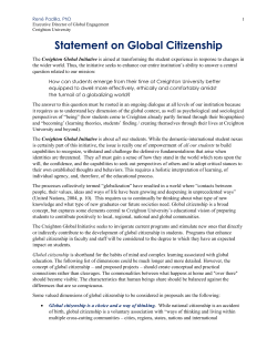 Statement on Global Citizenship