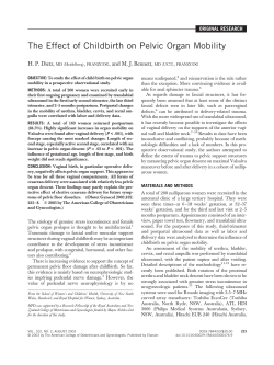 The effect of childb on po mob OG 03