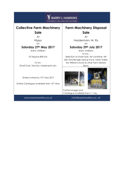 Collective Farm Machinery Sale Farm Machinery Disposal Sale