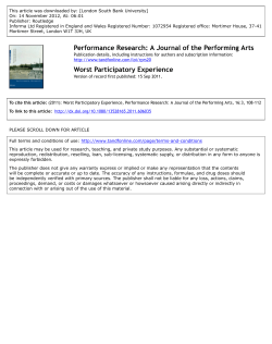 Worst Participatory Experience