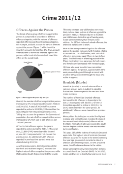Crime 2011/12 - Queensland Police Service