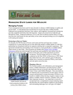 Managing Forests - NH Fish and Game