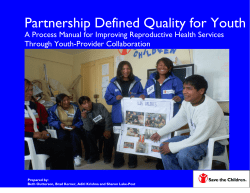 Partnership Defined Quality for Youth (PDQ-Y)