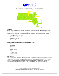 Northborough - Central Massachusetts Regional Planning