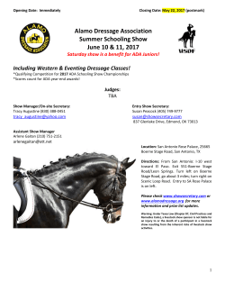 alamo dressage assoc summer schooling show