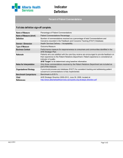 Definition - Alberta Health Services