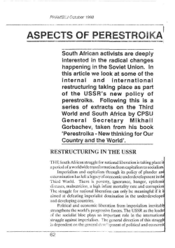 perestroika