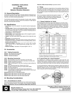 Installation Instructions for the DS1520 and DS1530 Seismic