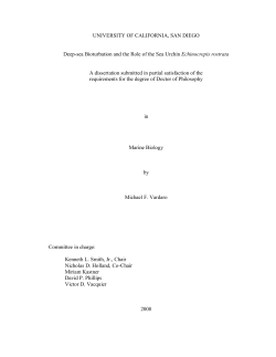 UNIVERSITY OF CALIFORNIA, SAN DIEGO Deep-sea