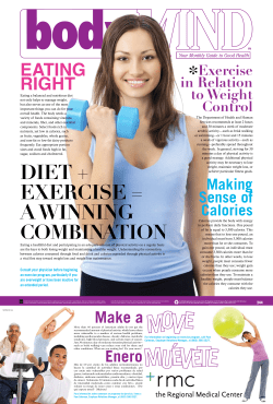 Exercise in Relation to Weight Control