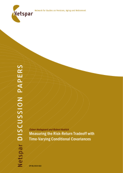 Measuring the Risk-Return Tradeoff with Time