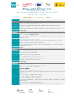 Barcelona GSE Summer Forum