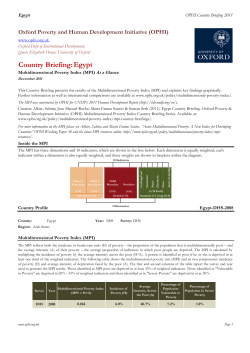 Country Briefing: Egypt
