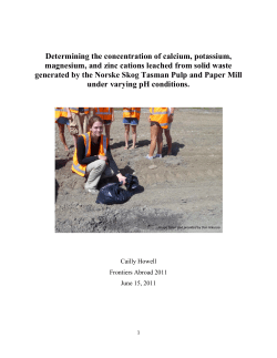 Determining the concentration of calcium, potassium, magnesium