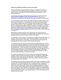 Hurricane Committee Considers Lessons from Sandy