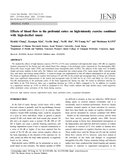 Effects of blood flow to the prefrontal cortex on high