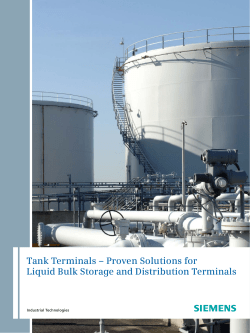 Tank Terminals - Proven Solutions for Liquid Bulk Storage and