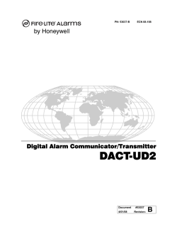 DACT-UD2 Module Manual(Digital Alarm Communicator/Transmitter)