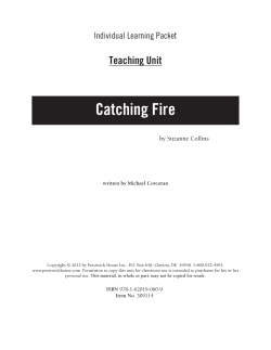 Catching Fire - Teaching Unit