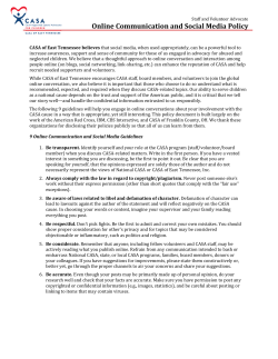 Online Communication and Social Media Policy