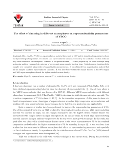 The effect of sintering in different atmospheres on