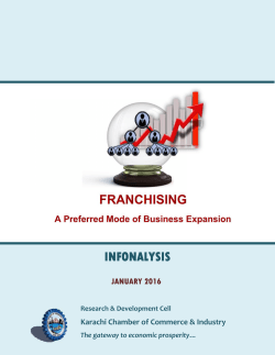 FRANCHISING - A Preferred Mode of Business Expansion