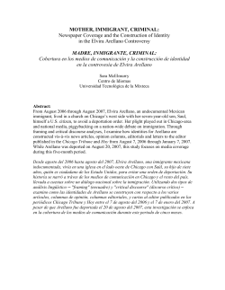 MOTHER, IMMIGRANT, CRIMINAL: Newspaper Coverage and the