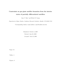 Constraints on gas giant satellite formation from the interior states of