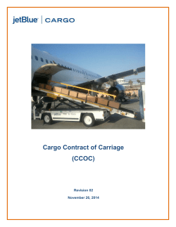 Cargo Contract of Carriage (CCOC)