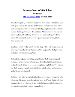 Escaping Security`s Dark Ages