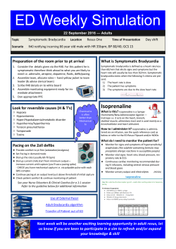 symptomatic bradycardia