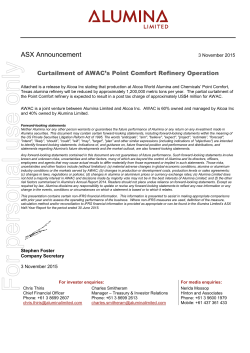 For personal use only