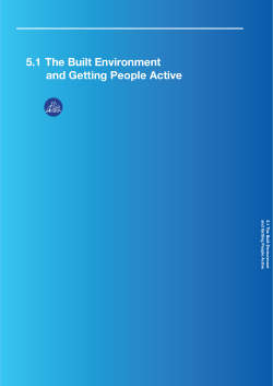 5.1 The Built Environment and Getting People Active