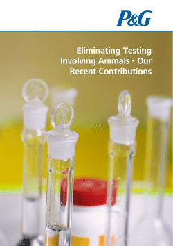 Eliminating Testing Involving Animals