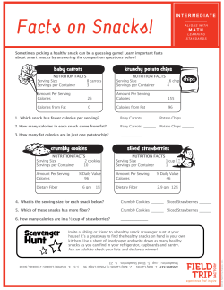 Facts On Snacks! - Field Trip Factory