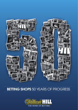 50BETTING SHOPS 50 YEARS OF PROGRESS