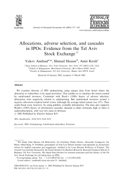 Allocations, adverse selection, and cascades in IPOs