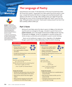 The Language of Poetry