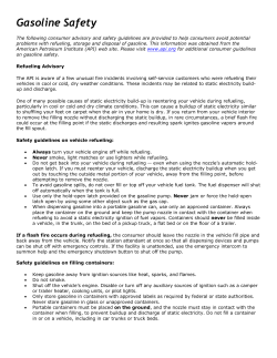 Gasoline Safety - Maryland Department of the Environment