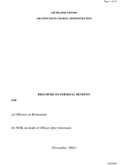 (a) Officers on Retirement