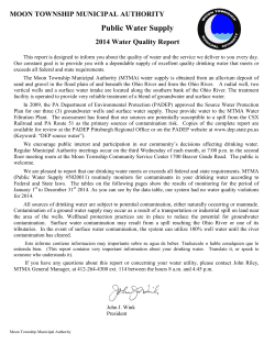 2014 - Moon Township Municipal Authority
