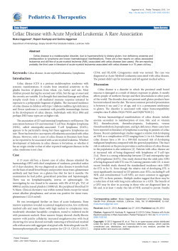 Celiac Disease with Acute Myeloid Leukemia