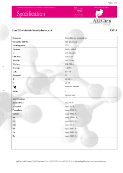 Iron(III) chloride hexahydrate p. A. A3514