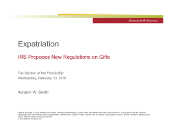 Expatriation - Tax Section of the Florida Bar