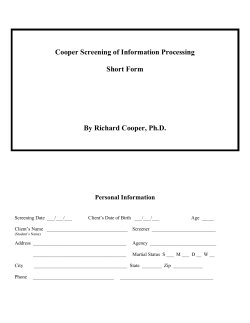 C-SIP - Short Form - Learning Disabilities Resources Home Page