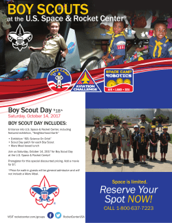 boy scouts - Space Camp
