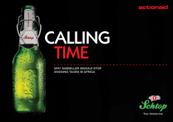 Calling time: why SABMiller should stop dodging taxes in Africa