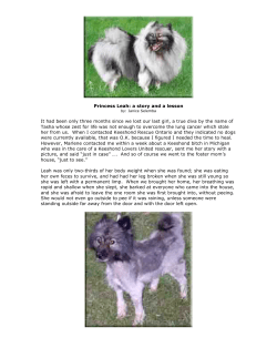 Princess Leah`s Story - Keeshond Rescue Ontario