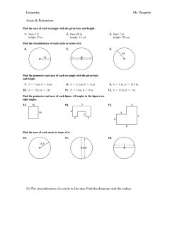 Area and Perimeter - Scarsdale Public Schools