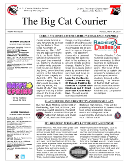 The Big Cat Courier - Tustin Unified School District